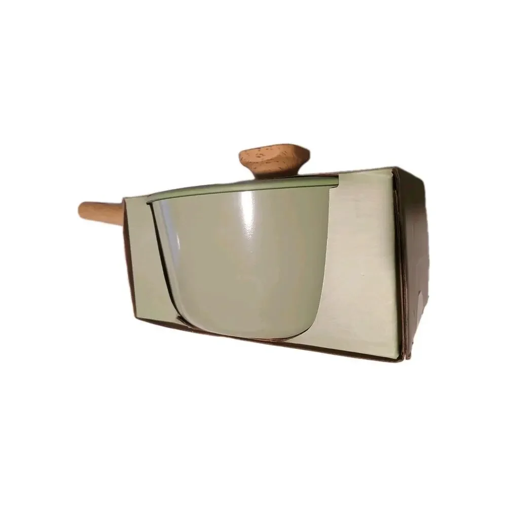 Italo Home 2 qt Ceramic Non-stick Aluminum Saucepan With Lid - Light Green